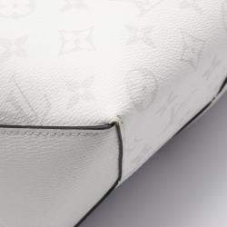 Pre Owned حقيبة لوي فيتون ويكند توت ن.م قماش ومغلفة جلد طيغا راما أبيض