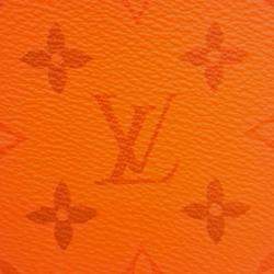 Pre Owned Louis Vuitton Orange Coated Canvas Eclipse Pochette Voyage MM