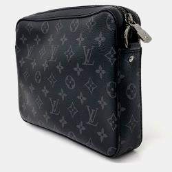 Pre Owned حقيبة ماسنجر لوي فيتون كانفس إيكلبس ثلاثي مطلي أسود