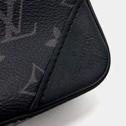 Pre Owned حقيبة ماسنجر لوي فيتون كانفس إيكلبس ثلاثي مطلي أسود