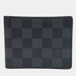 Pre Owned محفظة لوي فيتون سليندر كانفاس مغلف غرافيت أسود