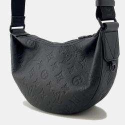 Pre Owned حقيبة هاموك لويس فيتون ظل أحادي اللوغو أسود حجم صغير