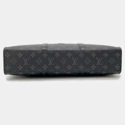 مملوكة مسبقًا Louis Vuitton Sac Plat / Horizontal Zip Noir Monogram Eclipse
