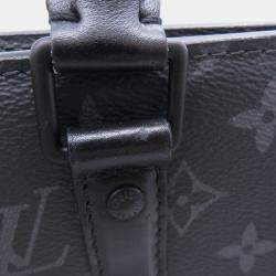 مملوكة مسبقًا Louis Vuitton Sac Plat / Horizontal Zip Noir Monogram Eclipse