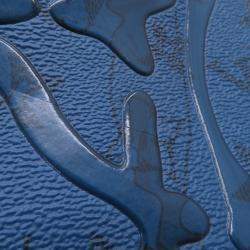 مملوكة مسبقًا حقيبة لوي فيتون سوفت ترانك صغيرة منقوشة بلون أزرق أكوا جاردن