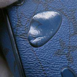 مملوكة مسبقًا حقيبة لوي فيتون سوفت ترانك صغيرة منقوشة بلون أزرق أكوا جاردن