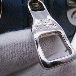 مملوكة مسبقًا حقيبة لوي فيتون سوفت ترانك صغيرة منقوشة بلون أزرق أكوا جاردن