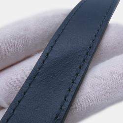 مملوكة مسبقًا حقيبة لوي فيتون سوفت ترانك صغيرة منقوشة بلون أزرق أكوا جاردن