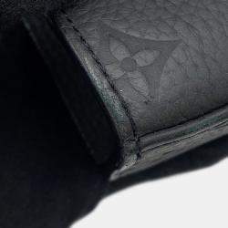 Pre Owned Louis Vuitton Sac Plat Black Monogram Taurillon
