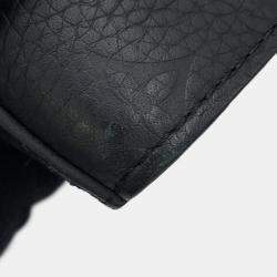 Pre Owned Louis Vuitton Sac Plat Black Monogram Taurillon