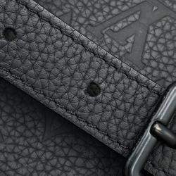 Pre Owned Louis Vuitton Sac Plat Black Monogram Taurillon