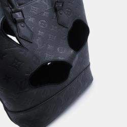 مملوكة مسبقًا حقيبة لويس فيتون مع ثقوب نوار مونوجرام إمبريانت جلد بحجم بي إم