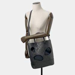 مملوكة مسبقًا حقيبة لويس فيتون مع ثقوب نوار مونوجرام إمبريانت جلد بحجم بي إم