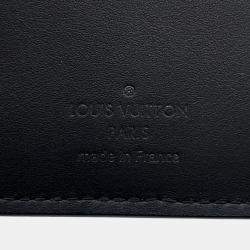 Pre Owned Louis Vuitton Portefeuille Brazza Noir Taurillon Leather/Monogram Pattern