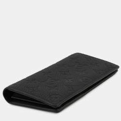 Pre Owned Louis Vuitton Portefeuille Brazza Noir Taurillon Leather/Monogram Pattern
