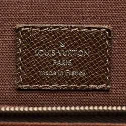 Pre Owned Louis Vuitton Anton Grizzli Taiga Leather Briefcase Bag