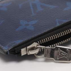 مملوكة مسبقًا حافظة بطاقات معدنية لوي فيتون كحلي مونوغرام