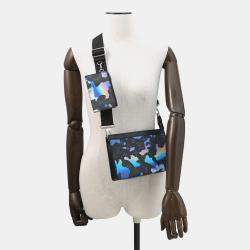 Pre Owned محفظة لوي فيتون قابلة للارتداء غاستون نوار مونوغرام إكليبس