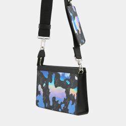 Pre Owned محفظة لوي فيتون قابلة للارتداء غاستون نوار مونوغرام إكليبس