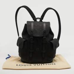 Pre Owned حقيبة ظهر لويس فيتون كريستوفر بي إم جلد إمبريانت أسود