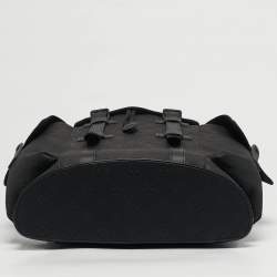 Pre Owned حقيبة ظهر لويس فيتون كريستوفر بي إم جلد إمبريانت أسود