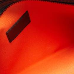 مملوكة مسبقًا حقيبة ماسنجر مزدوجة مسطحة لوي فيتون شادو مونوغرام �جلد أخضر جيشي/أسود