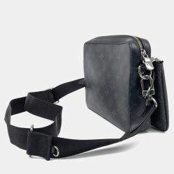 مملوكة مسبقًا حقيبة ماسنجر لوي فيتون تريو من الجلد الرمادي و PVC إكليبس