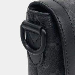 مملوكة مسبقًا حقيبة ميسنجر لويس فويتون ساومور جلد أسود وبي في سي إكليبس