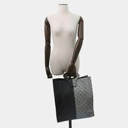 مملوكة مسبقًا Louis Vuitton Tote Noir/Silver Monogram Eclipse Split