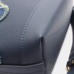 Pre Owned حقيبة يد لويس فيتون نيغو يابانية كروزر دنيم توريلون جلد مونوغرام دنيم كحلي