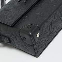 مملوكة مسبقًا Louis Vuitton Steamer Black Monogram Taurillon Leather Wearable Wallet