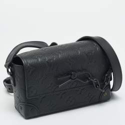 مملوكة مسبقًا Louis Vuitton Steamer Black Monogram Taurillon Leather Wearable Wallet