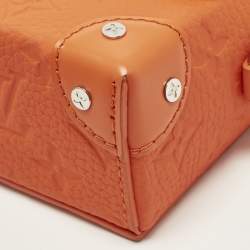 مملوكة مسبقًا Louis Vuitton Steamer Orange Monogram Taurillon Leather Wearable Wallet