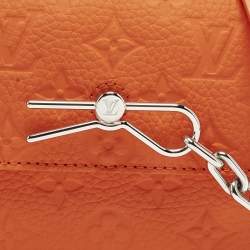مملوكة مسبقًا Louis Vuitton Steamer Orange Monogram Taurillon Leather Wearable Wallet