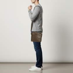 Pre Owned حقيبة ماسنجر أولاف كانفاس دامييه إيبين PM من لويس فيتون