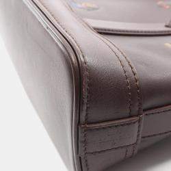 مملوكة مسبقًا Louis Vuitton Alma 25 Henry Taylor Handbag Leather Brown Multicolor