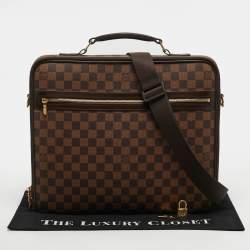 Pre Owned حقيبة مستندات لويس فيتون سابانا إن إم دامير إيبين قماش