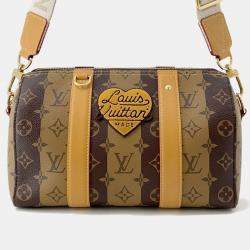 Pre Owned Louis Vuitton Monogram Stripe City Keepall Shoulder Bag