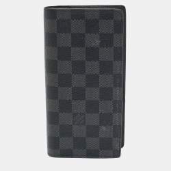 Pre Owned Louis Vuitton Brazza Damier Graphite Canvas Wallet