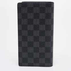 Pre Owned Louis Vuitton Brazza Damier Graphite Canvas Wallet