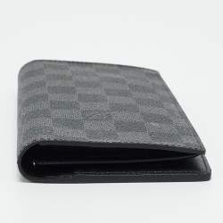 Pre Owned Louis Vuitton Brazza Damier Graphite Canvas Wallet