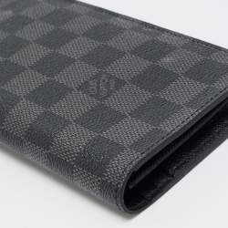 Pre Owned Louis Vuitton Brazza Damier Graphite Canvas Wallet