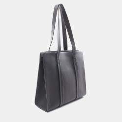 Pre Owned Louis Vuitton Take Off Tote Bag Leather Aerogram Black