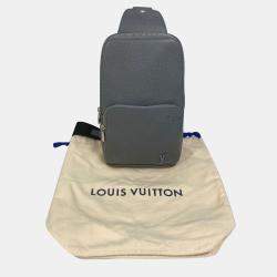 مملوكة مسبقًا حقيبة ظهر وكتف لويس فويتون أفينيو تايغا جلد أخضر/رمادي