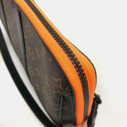 Pre Owned Louis Vuitton Monogram Lv Friends Keepall Pouch Bag Shoulder Handbag Canvas Brown