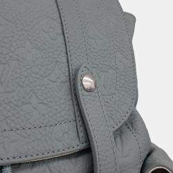 Pre Owned حقيبة لوي فيتون كريستوفر جلد توريللون رمادي MM