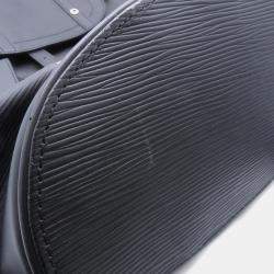 Pre Owned حقيبة لويس فويتون كريستوفر نوار جلد إبي سوبريم حجم صغير