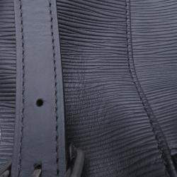 Pre Owned حقيبة لويس فويتون كريستوفر نوار جلد إبي سوبريم حجم صغير