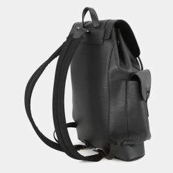 Pre Owned حقيبة لويس فويتون كريستوفر نوار جلد إبي سوبريم حجم صغير