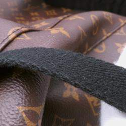 Pre Owned حقيبة لوي فيتون كريستوفر نوار كانفاس مونوغرام ماكاسار مقاس متوسط